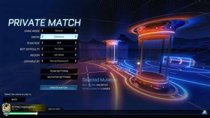 Rocket League Private Match