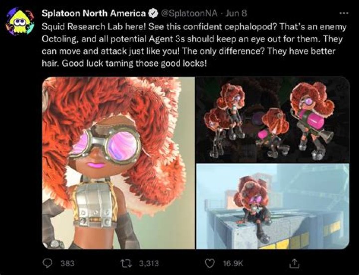 Splatoon 3 octoling standing in the lobby