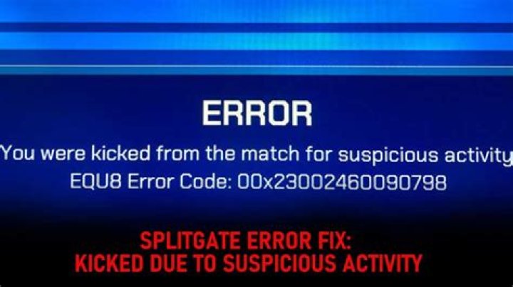Splitgate Kicked For Suspicious Activity
