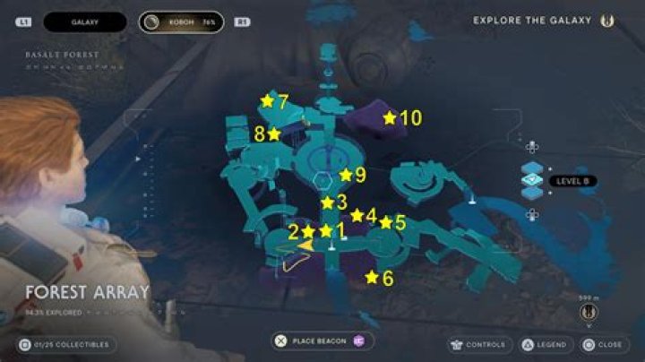 Star Wars Forest Array Treasures Locations Guide