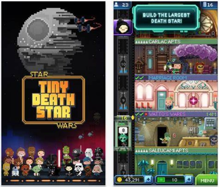 Star Wars: Tiny Death Star Tiny Death Star unlocks