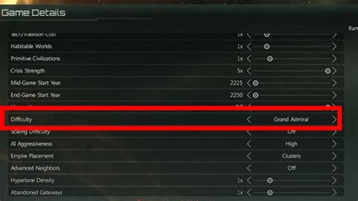 Stellaris Difficulty Levels