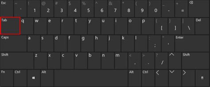 Tab key on KEyboard.