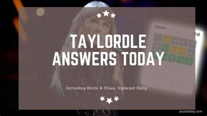 Taylordle answers