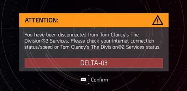 The Division 2 Beta delta 03 error fix