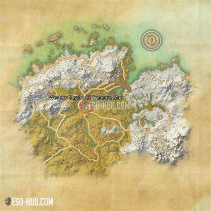 TM CE I - Western Skyrim CE Treasure Map I ESO