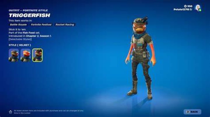 Triggerfish skin