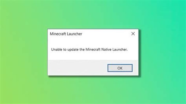 Unable To Update Minecraft Native Launcher Fix (2022)