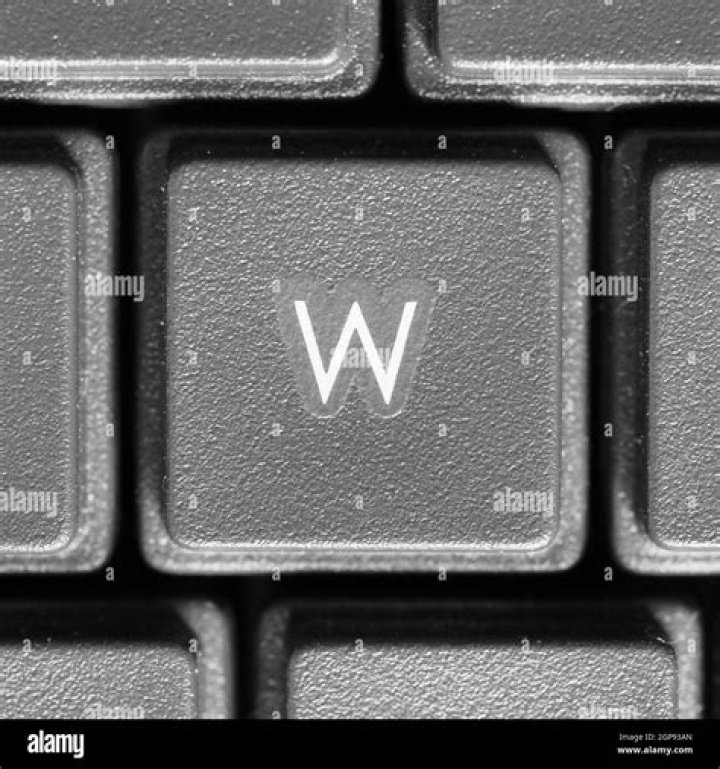 W key on Keyboard.