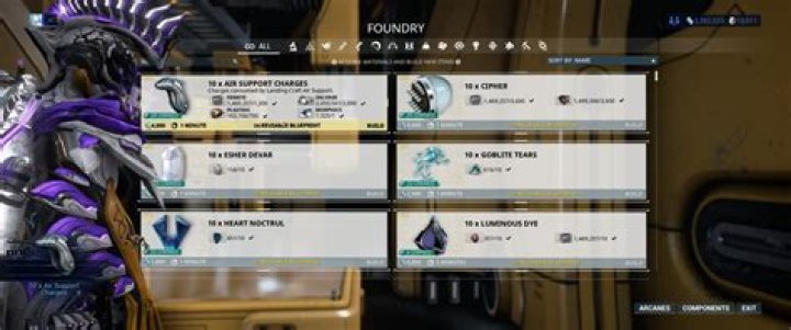 Warframe - Air Support Charges Guide