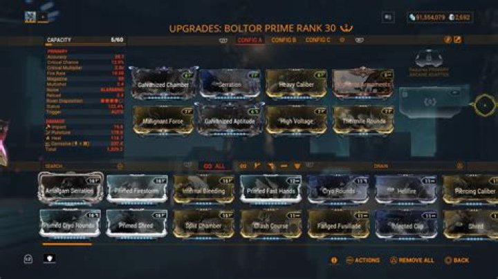 
Warframe: Boltor Prime Build