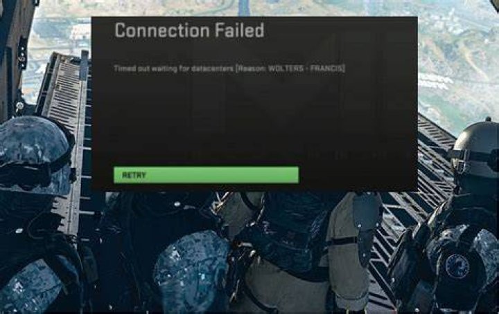 Warzone 2 'Connection Failed' Error Fix for WOLTERS - FRANCIS