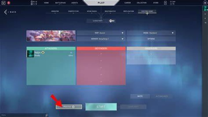 Where is the Practice Mode?