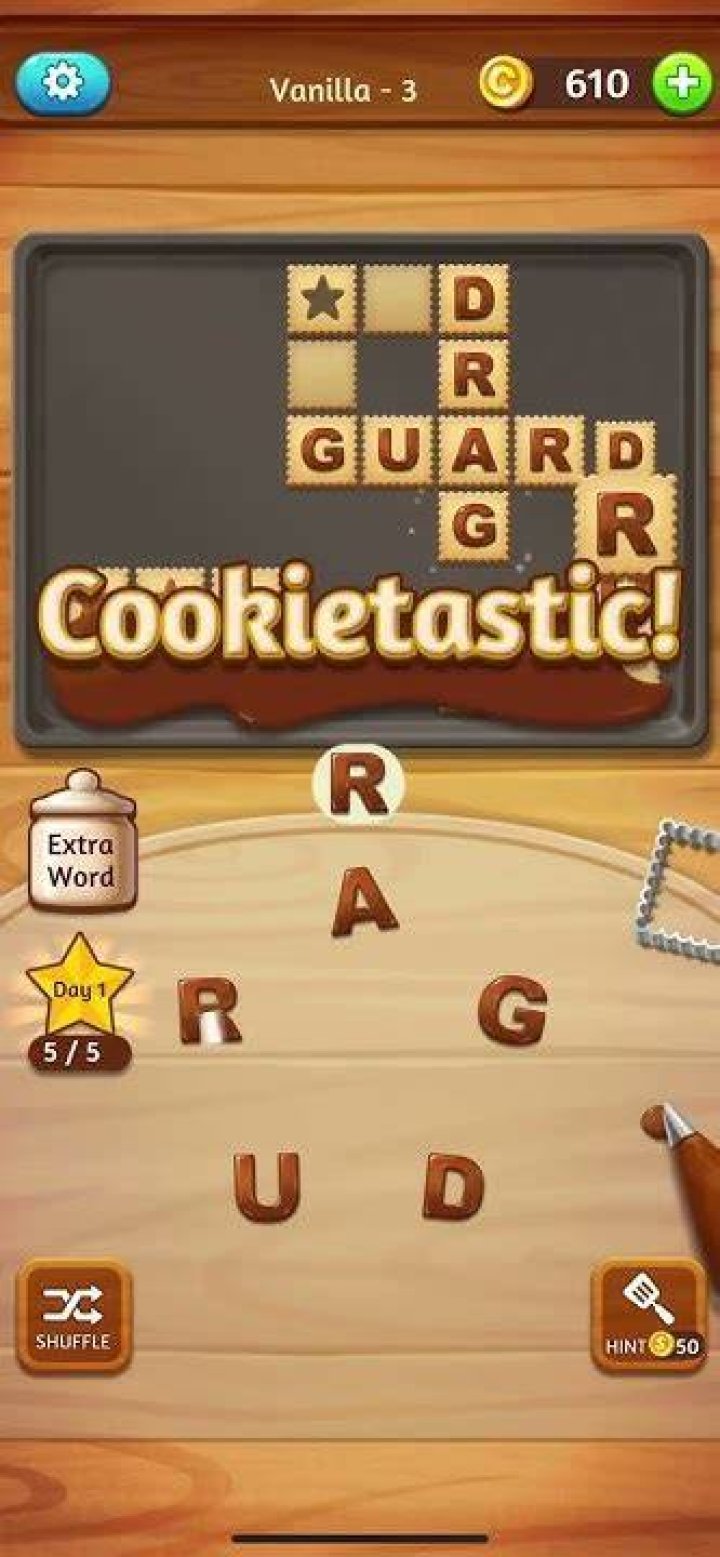 Word Cookies Cross Trainee-Vanilla Level 5 Answers
