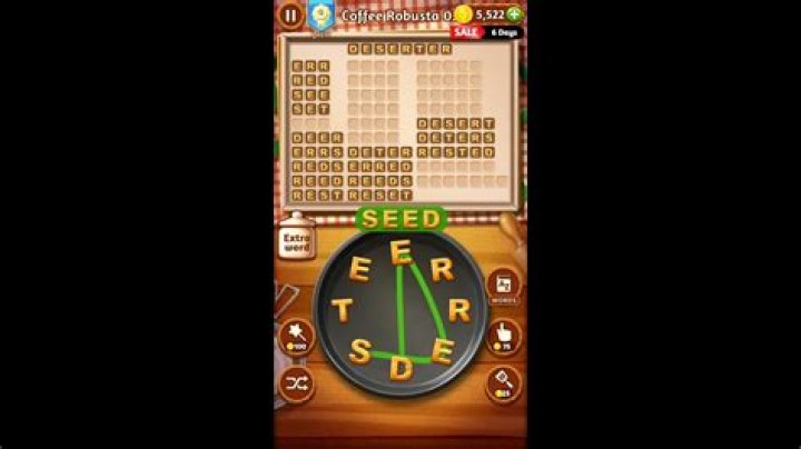 Word Cookies Noteworthy Chef-Coffee Robusta Level 6 Answers