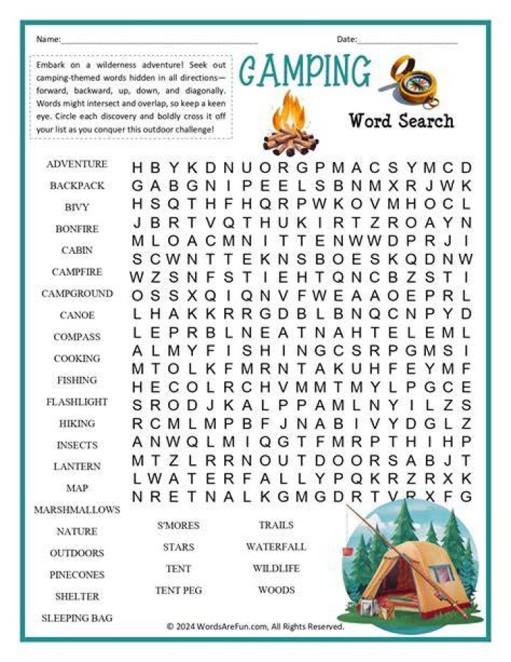 Word Search Pro 772 camping Answers Word Search Pro 772 camping Answers