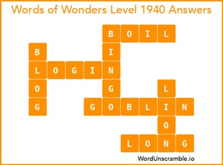 Word Stacks Level 1940 Answers