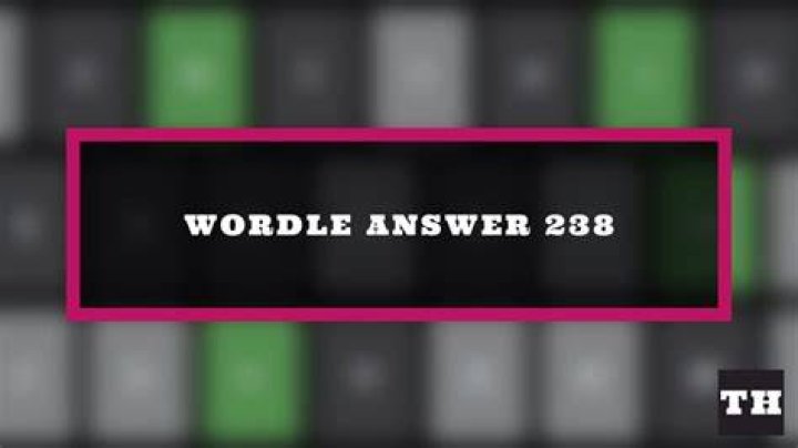 wordle answer 238 puzzle