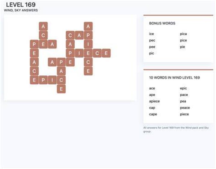 Wordscapes level 169