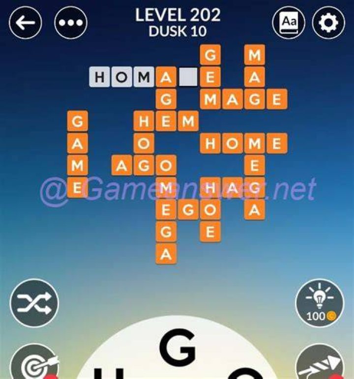 Wordscapes level 202