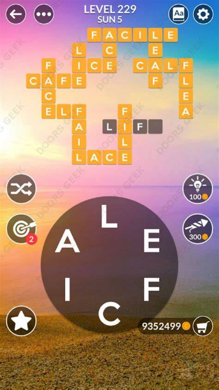 Wordscapes level 229