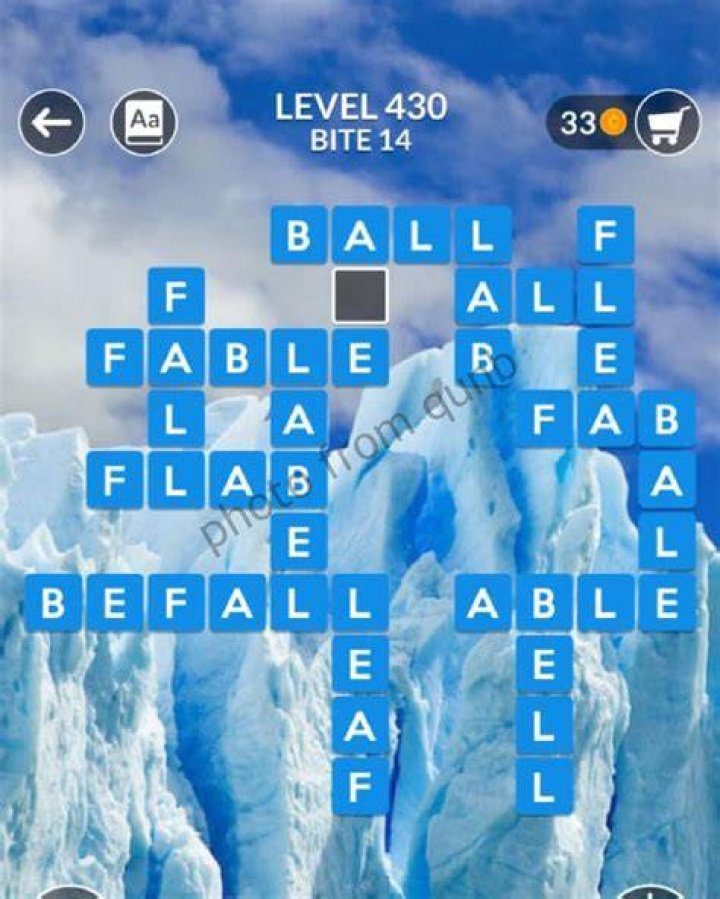 Wordscapes level 430