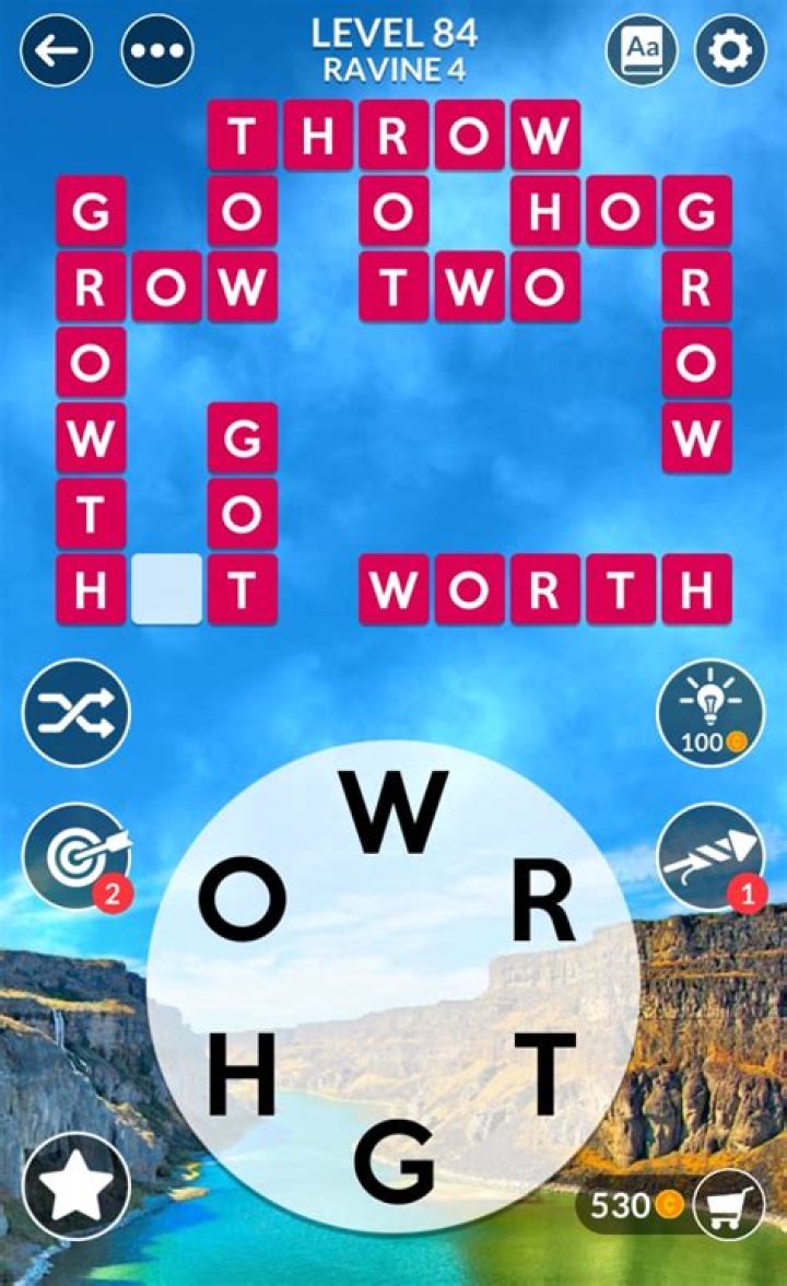 Wordscapes level 84